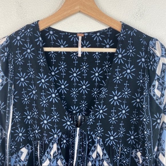 Free People Down By The Bay Peasant Tunic Top - Picture 7 of 10